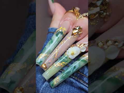 Jade inspired Nailes ✨️ #nails