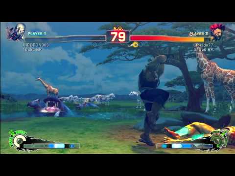 SSF4 Rank Match  HIROPON309(SE)  vs  tokido77(GO)