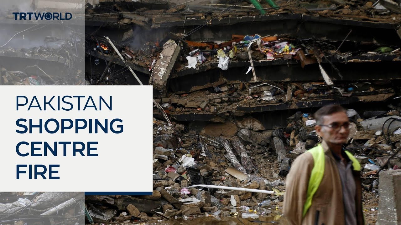 At least six killed after blaze sweeps through shopping mall in Pakistan