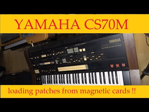Yamaha CS70m - loading patches from magnetic cards !!