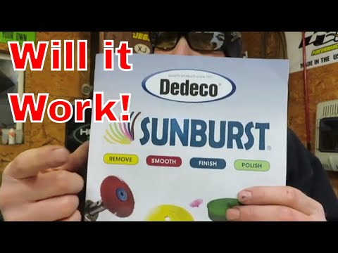 Dedeco Sunburst  Sanding and Polishing Disk for your Die Grinder