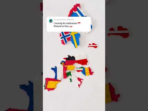 Painting Poland 🇵🇱 Flag on a 3D Printed Puzzle#puzzle #country #flag #diy #art
