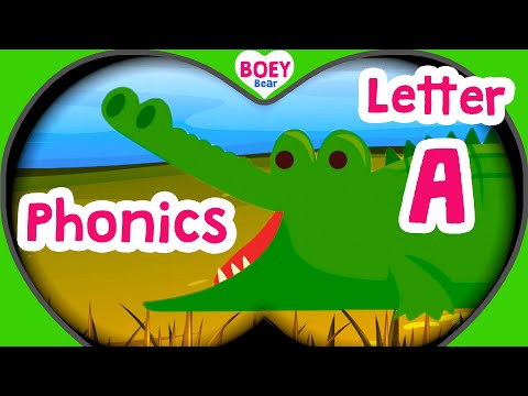 PHONICS! The Letter A | Learn Letter Sounds A | Learn Phonics for Kids | Boey Bear