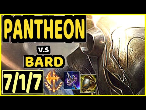 DIAMOND (PANTHEON) vs BARD - 7/1/7 KDA BOTTOM SUPPORT CHALLENGER GAMEPLAY - NA
