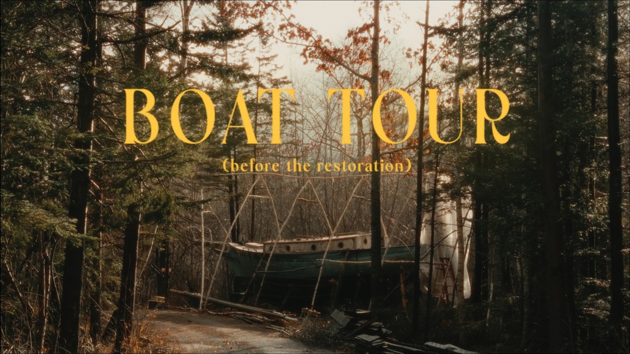 A tour of my old wooden boat in the woods (before I tear it apart)