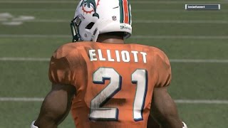 MIDSEASON ROOKIE OF THE YEAR Ezekiel Elliott HURDLE AT THE PYLON! Madden 17 Ultimate Team Gameplay