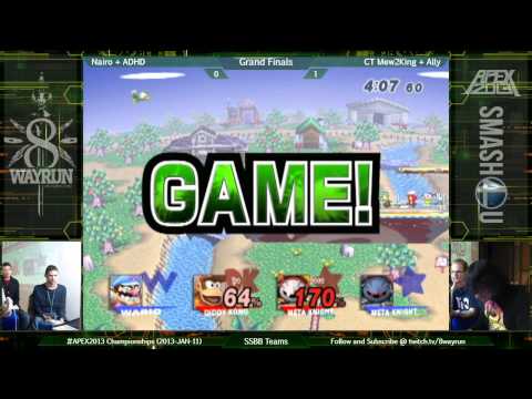 APEX 2013   SSBB Teams GF   Nairo + ADHD VS CT Mew2King + Ally