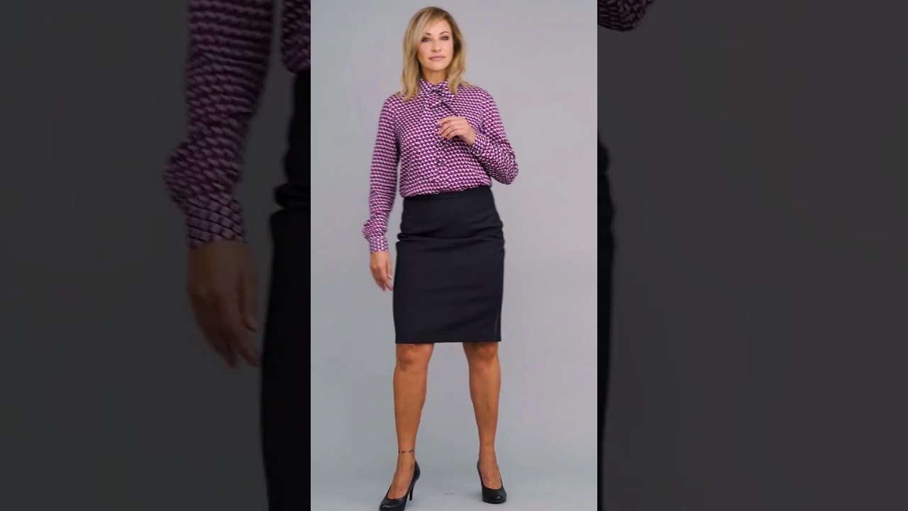 Odszyte.pl Spódnica ołówkowa z lampasem marki Salko