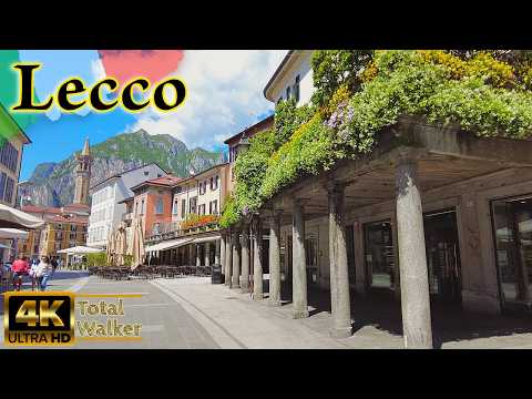Lake Como, Italy: Lecco 4K Walking Tour | Magical Old Town & Lakeside