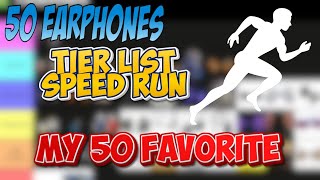 My 50 Favorite Earphones