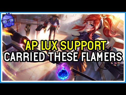I was FLAMED for playing AP LUX SUPPORT - League of Legends