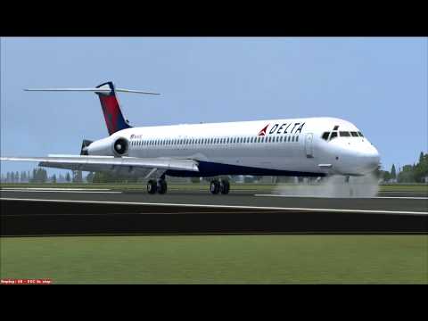 CLS Delta MD81/82 Landing a Daytona International Airport