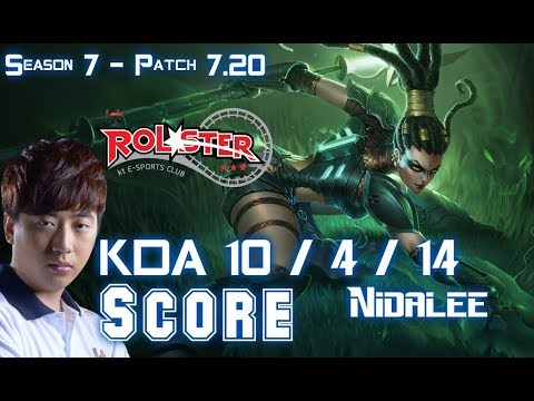 KT Score NIDALEE vs ELISE Jungle - Patch 7.20 KR Ranked