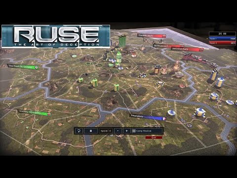 R.U.S.E - War For Dominance: Ruse Multiplayer Gameplay (4 vs 4)