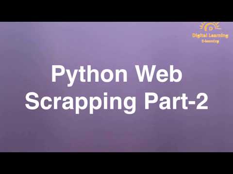 85 Python Web Scrapping Part 2 | Online Training Download app from below link