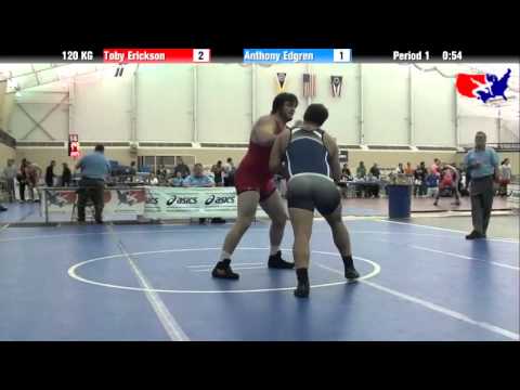 Toby Erickson vs. Anthony Edgren at 2013 ASICS University Nationals - GR