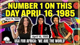 What was the number one song on this day. #wearetheworld #lionelrichie #michaeljackson #steveperry