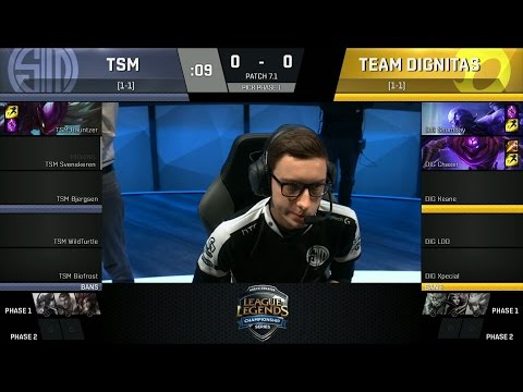 TSM vs DIG Game 1 - NA LCS Spring 2017 W2D1 - Team SoloMid vs Team Dignitas