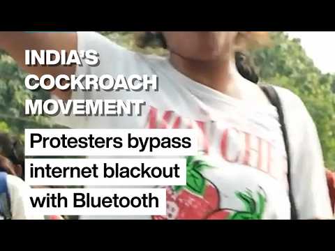 India’s Cockroach movement: Protesters bypass internet blackout with Bluetooth