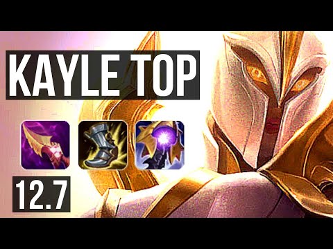 KAYLE vs EKKO (TOP) | 7/1/6, 800+ games, Rank 10 Kayle, Dominating | KR Master | 12.7