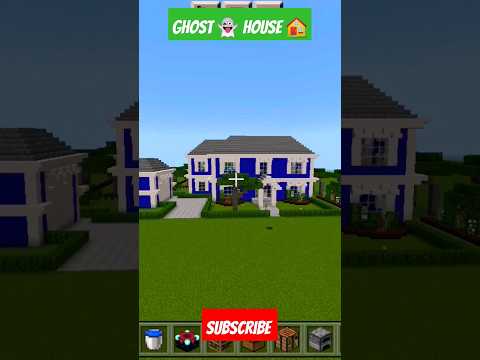DILJEET GAMING - Minecraft: Ghost👻 House🏡 Build 😎 #shorts
