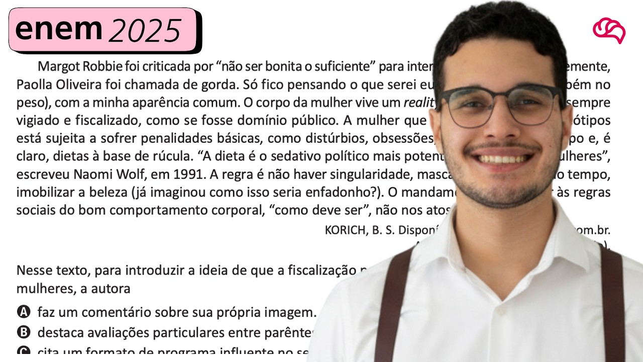 Resolução em Vídeo — Questão 35 ENEM 2025