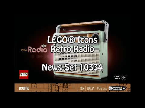 LEGO Retro Radio mit Sound (Icons Set 10334): Klemmbausteinlyrik News