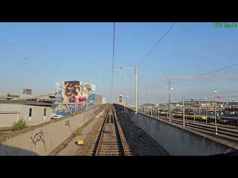 4K [Cab-ride] Zürich - Lausanne, en cabine d'un IC5, ligne à grande vitesse (ICN/RABDe 500)