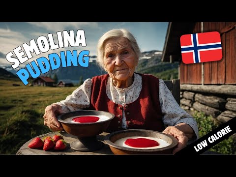 Semolina pudding. A traditional simple European dessert