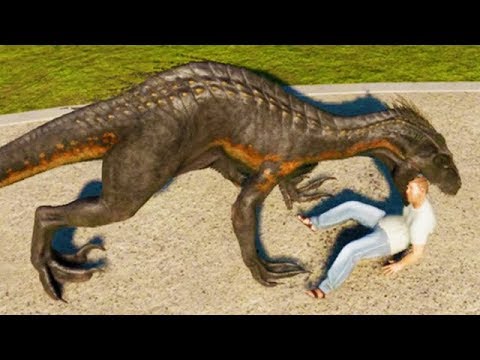 ALL CARNIVORES EATING HUMANS (JURASSIC WORLD EVOLUTION)