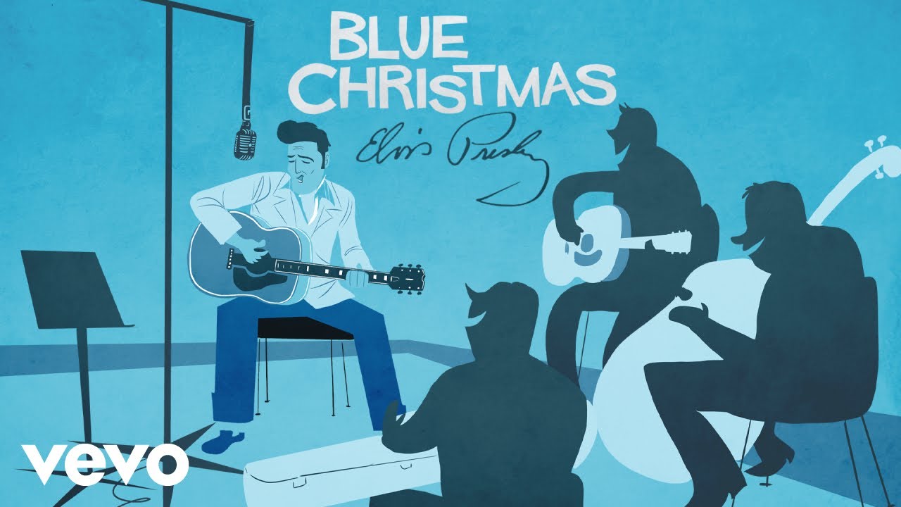 Elvis Presley - Blue Christmas (officiel animeret video)