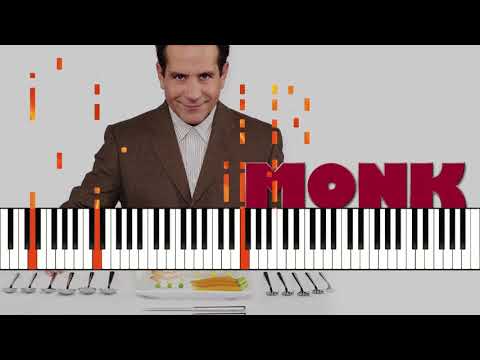Monk Theme Song - It's A Jungle Out There (Piano Tutorial)