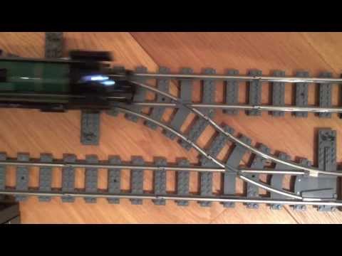 LEGO Emerald Night and 7938 Passenger train head on collision crash