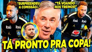 😱 NEYMAR SURPREENDE ANCELOTTI E COMISSÃO TECNICA AVANÇO NA RECUPERAÇÃO! TÁ VOANDO NOS TREINOS