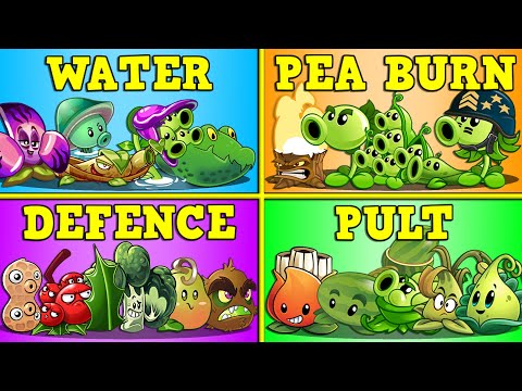 PvZ 2 Random 15 Team Plants LEVEL 1 vs All Zombies - Which Team Plant Will Win?