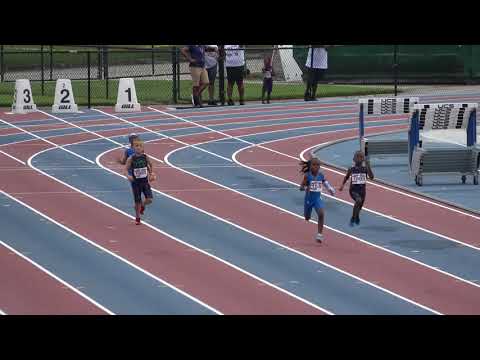 Boys 200m Dash 5-6 Year Old Heat 1 - 44th Annual Northwest Track and Field Classic 2019