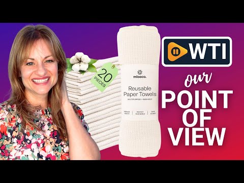 20 Pack Reusable Paper Towels Washable - Nature Friendly - Organic Cotton Alternative - Thick - WTI product video review
