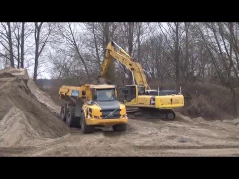 2016-03-18 grondverzet zandopslag Twentekanaal bij Markelo