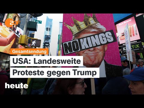heute 19:00 Uhr vom 18.10.2025: US-Proteste, Selenskyj im Weißen Haus, Komponist Doldinger gestorben
