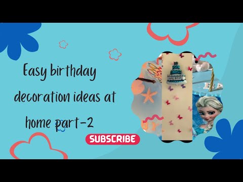 Easy Birthday decoration at home|Simple decoration ideas|Elsa cake#birthday#birthdaycelebration