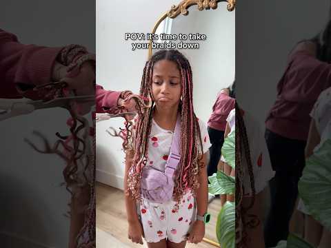 🥺😭RIP Neapolitan braids, you will be missed 🫶🏼🤣 #braidtakedown #braids #vacationbraids #shorts