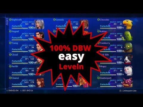Crisis Core Reunion - DBW 100 - Alle DBW erhöhen - Meister der DBW Trophäe - FF7 (deutsch/german)