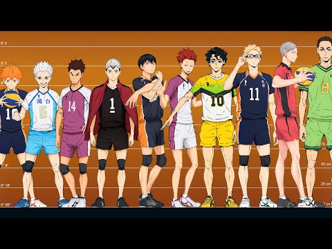 Haikyuu Players: Height Comparison