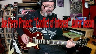 JOE PERRY PROJECT: "Conflict of Interest" guitar lesson - subscriber request!