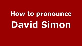 How to pronounce David Simon