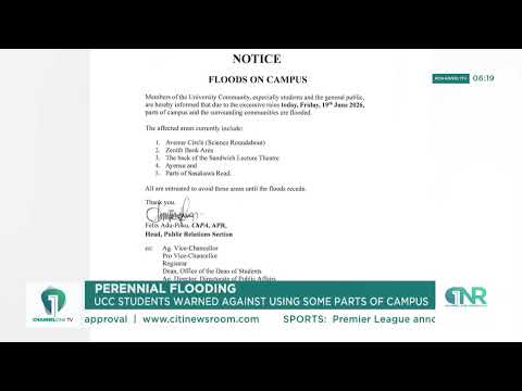 UCC Issues Alert as Heavy Rain Causes Campus Flooding