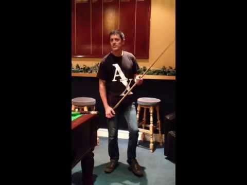 Marco W rocking with a pool cue