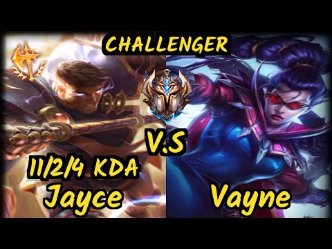 Odoamne (JAYCE) vs VAYNE - 11/2/4 KDA TOP CHALLENGER GAMEPLAY - EUW