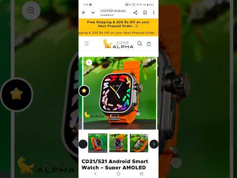 ||Buying s21 ultra smartwatch 😱😯 # 5g #8+128 #viralshorts😯 #by zone alpha