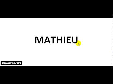 How to pronounce MATHIEU